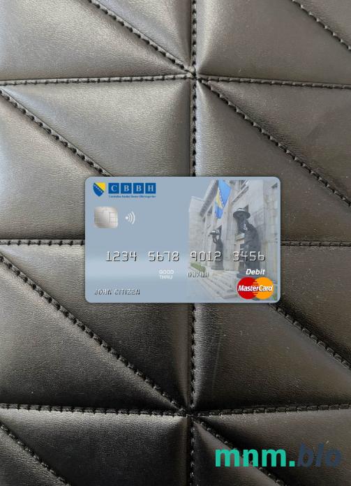 Bosnia and Herzegovina Central bank master card wygląd fotograficzny skan PSD + zdjęcie
